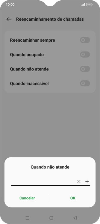 Introduza 123 e prima OK.