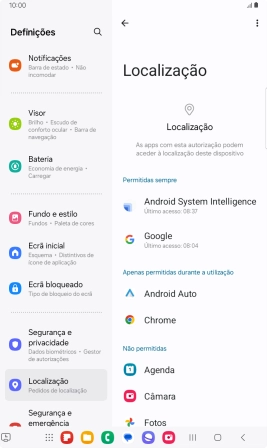 Prima a app pretendida.