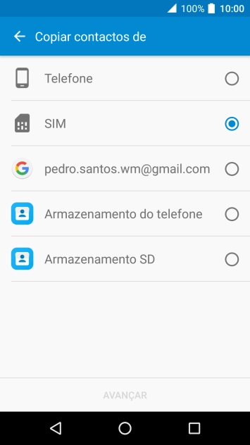 Prima AVANÇAR.