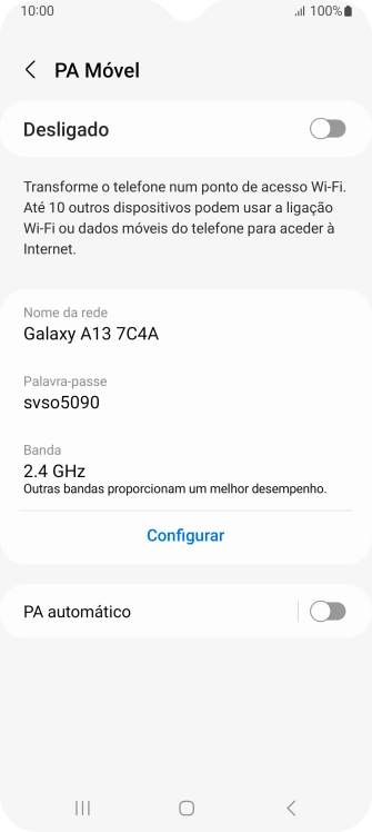Prima Configurar.