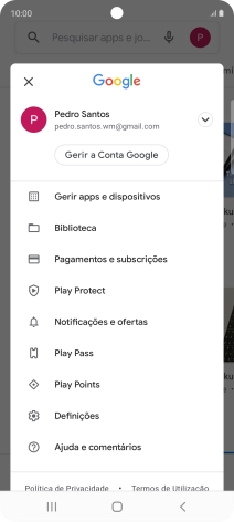 Prima Gerir apps e dispositivos.