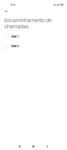 Prima o cartão SIM pretendido.