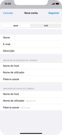 Prima Nome de utilizador e introduza o nome de utilizador da sua conta de e-mail.