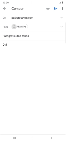Prima o ícone de anexo.