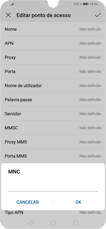 Introduza 01 e prima OK.