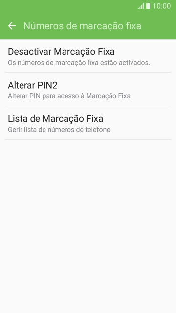 Prima Desactivar Marcação Fixa para desativar a marcação permitida.
