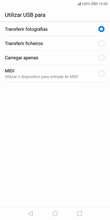 Prima Transferir ficheiros.
