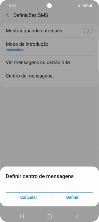Introduza +351911616161 e prima Definir.