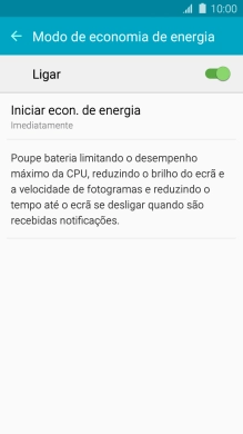 Prima a tecla de início para terminar e voltar ao ecrã inicial.