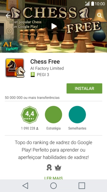Prima INSTALAR e siga as indicações no ecrã para instalar a app.
