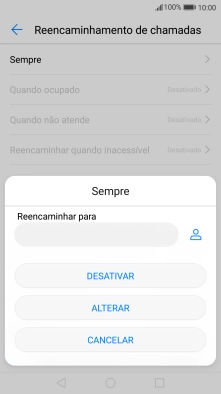 Prima DESATIVAR.