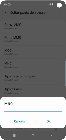 Introduza 01 e prima OK.