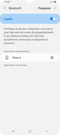 Prima a tecla de início para terminar e voltar ao ecrã inicial.