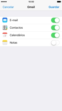 Se o ecrã mostrar esta imagem, a sua conta foi identificada e configurada automaticamente. Siga as indicações no ecrã para introduzir informações adicionais e concluir a configuração.