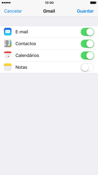 Se o ecrã mostrar esta imagem, a sua conta foi identificada e configurada automaticamente. Siga as indicações no ecrã para introduzir informações adicionais e concluir a configuração.