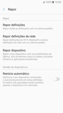 Prima Repor dispositivo.