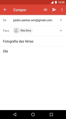 Prima o ícone de anexo.