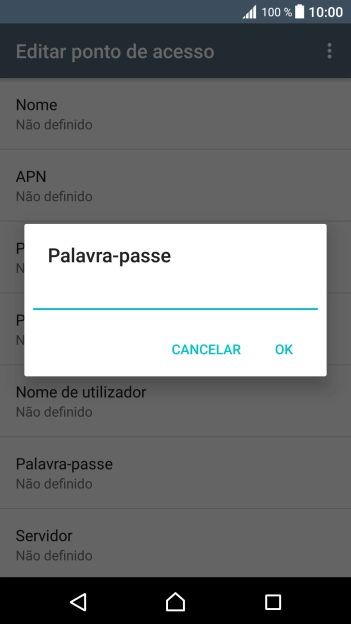 Introduza vas e prima OK.