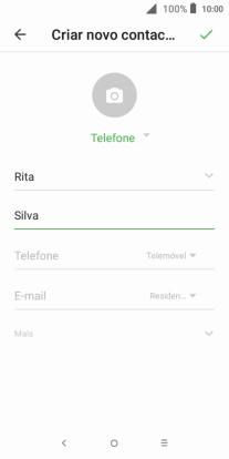 Prima Telefone e introduza o número de telefone pretendido.