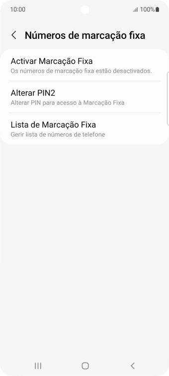Prima Activar Marcação Fixa.