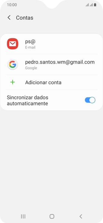 Prima a tecla de início para voltar ao ecrã inicial.