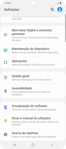 Prima Acerca do telefone.