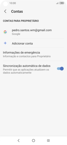 Prima a conta pretendida.