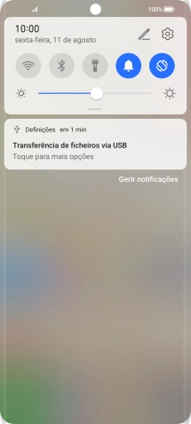 Prima Toque para mais opções.