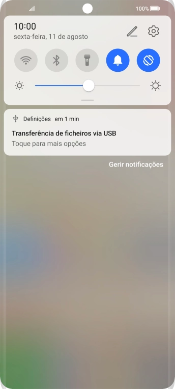 Prima Toque para mais opções.
