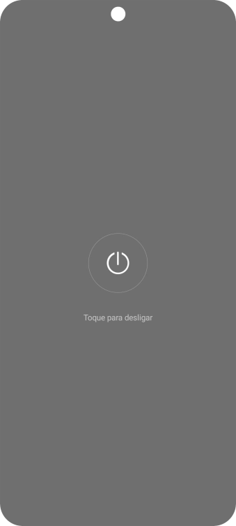 Prima Toque para desligar.