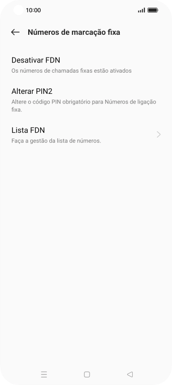 Prima Desativar FDN.