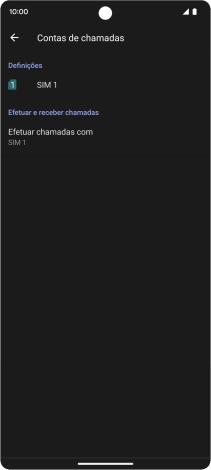 Prima o nome do cartão SIM.
