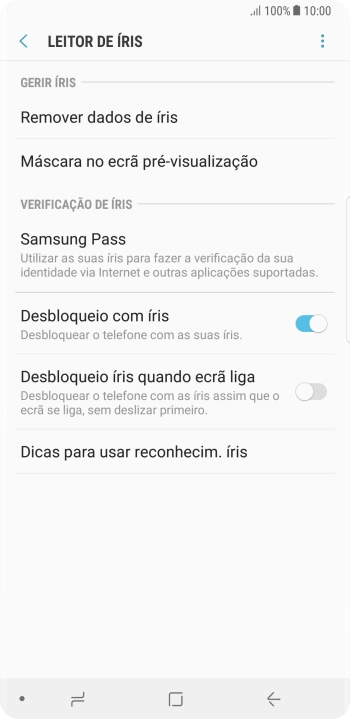 Prima a tecla de retrocesso.
