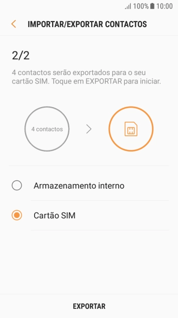 Prima EXPORTAR.