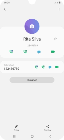 Prima a tecla de início para terminar e voltar ao ecrã inicial.