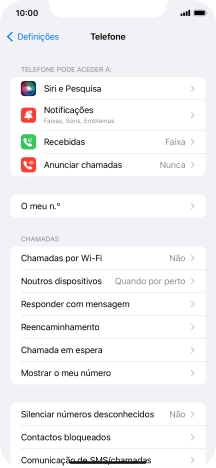 Prima Mostrar o meu número.