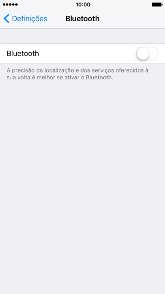Prima o indicador para ativar a função.