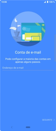 Prima Endereço de e-mail e introduza o seu endereço de e-mail.