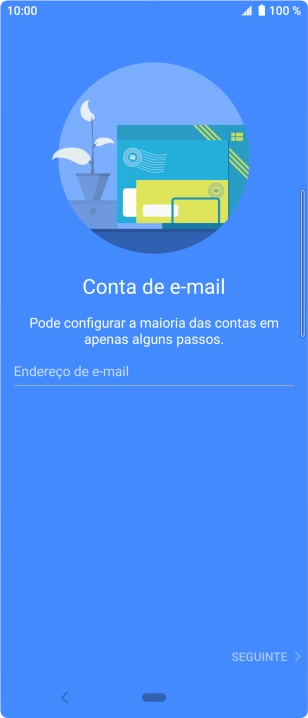 Prima Endereço de e-mail e introduza o seu endereço de e-mail.