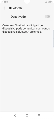 Prima o indicador para ativar a função.