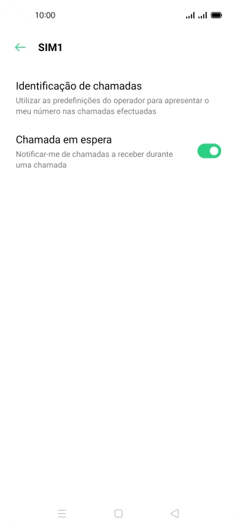 Prima Identificação de chamadas.