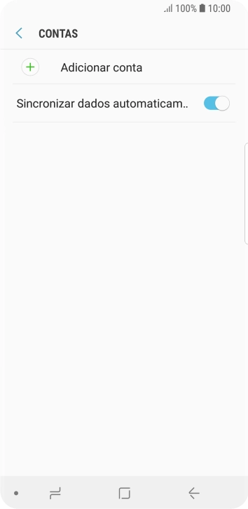 Prima Adicionar conta.