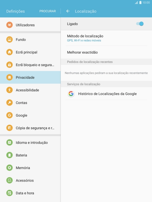 Prima Método de localização.