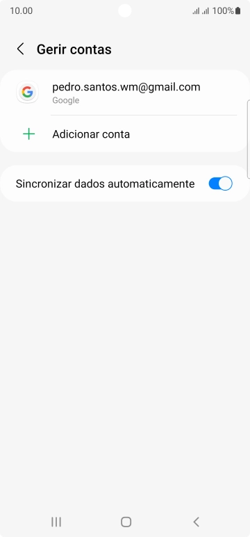 Prima a conta pretendida.