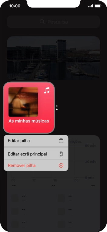 Prima Editar pilha.
