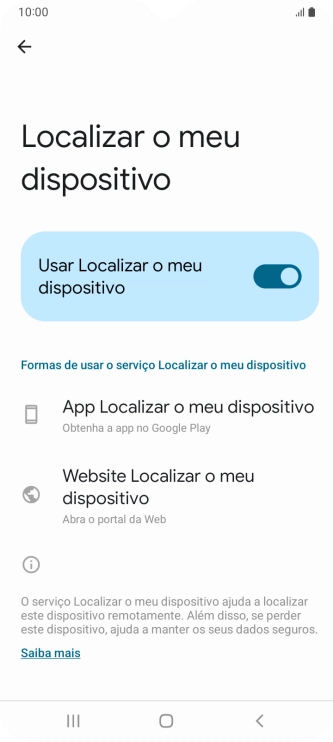 Prima a tecla de início para terminar e voltar ao ecrã inicial.
