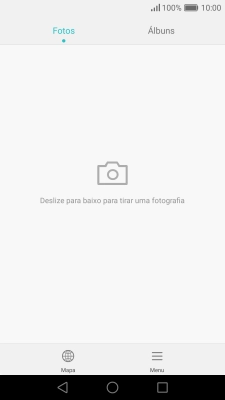 Prima Álbuns e vá até à pasta pretendida.