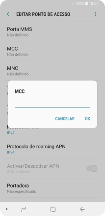 Introduza 268 e prima OK.