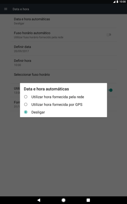 Prima a definição pretendida para ativar a função.