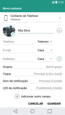 Prima Telefone e introduza o número de telefone pretendido.